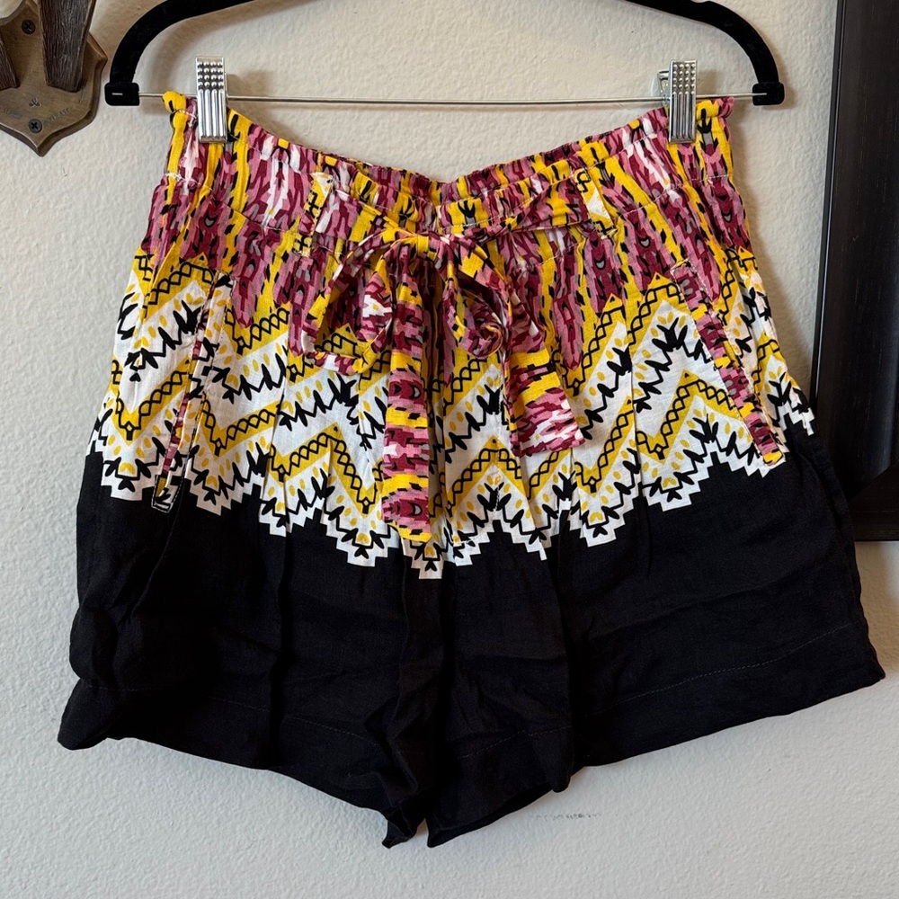 Anthropologie Linen Multicolor Women's Shorts